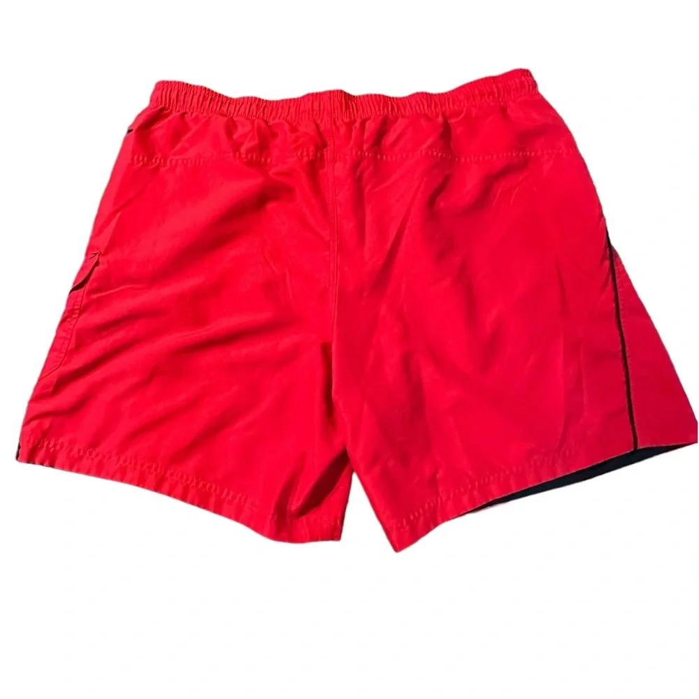 Speedo Men's XXL red Swim‎ Trunk Shorts Mesh Lined Pockets Casual